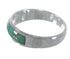 Sterling Silver And Turquoise Inlay Ring Size 5 AX53432